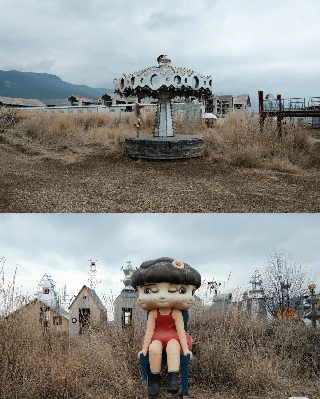 “人体蜈蚣、三面女孩”等被指观感不适，景区：向公众致歉，已拆除